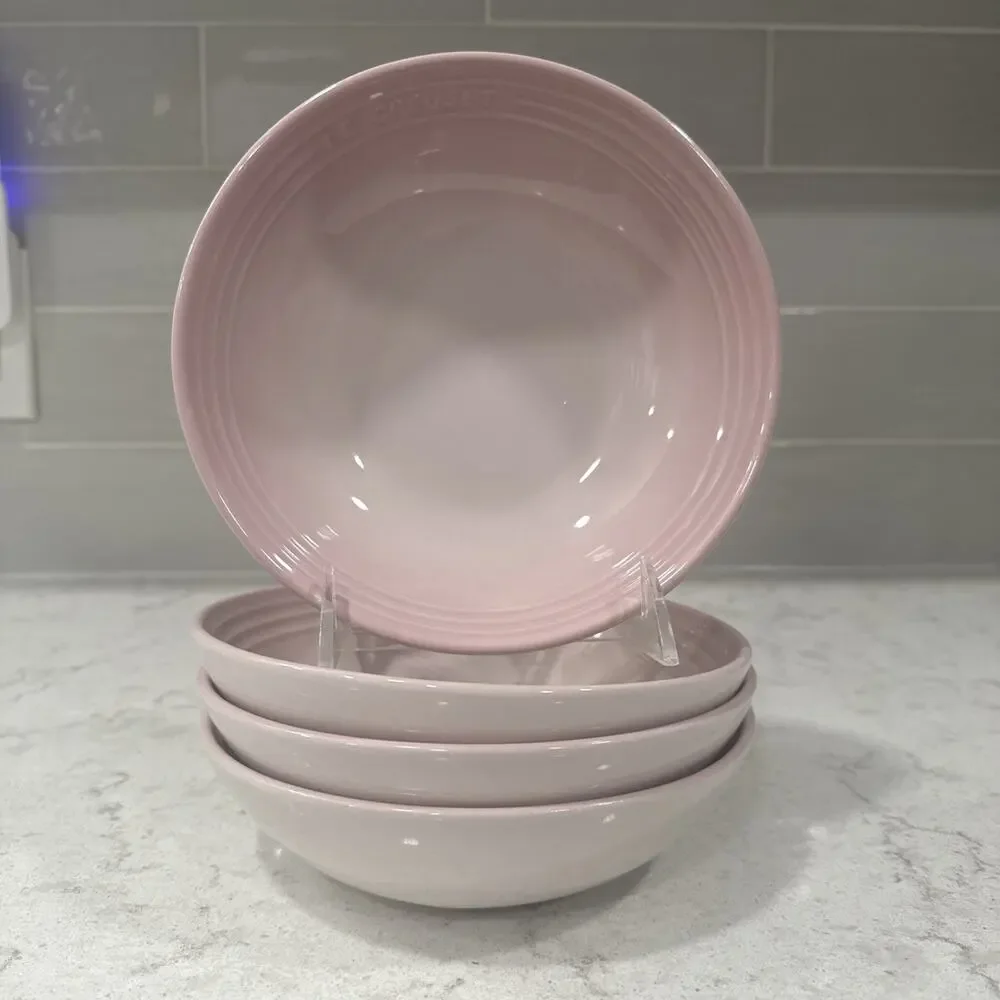 Set 4 Le Creuset SHELL PINK Stoneware 7
